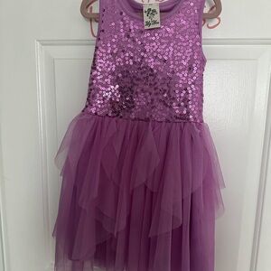 Lily Bleu Sparkling Pink Sequin Dance Dress